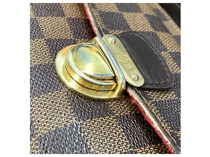 Borsa a Spalla Louis Vuitton Ravello GM Marrone Damier ebene - vista 4