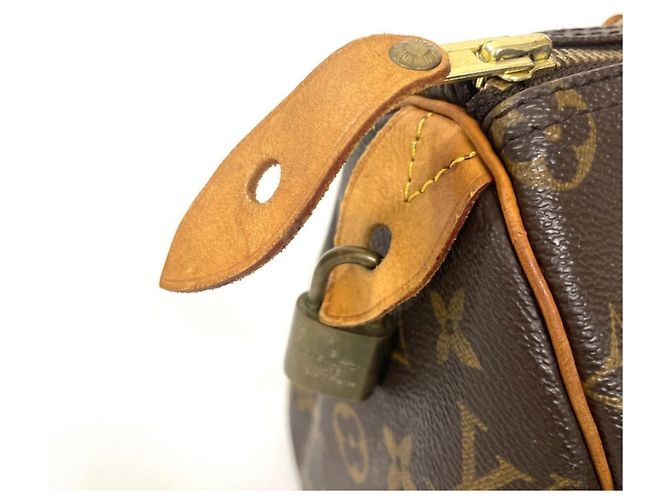 Borsa Louis Vuitton Speedy 25 Monogram Marrone Monogramma - vista 7