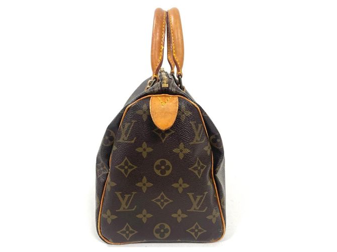 Borsa Louis Vuitton Speedy 25 - Tela Monogram Marrone Monogramma - vista 2