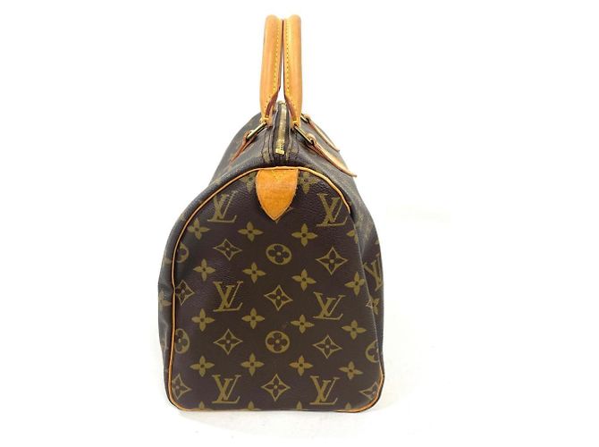 Borsa Louis Vuitton Speedy 30 Marrone Monogramma - vista 2