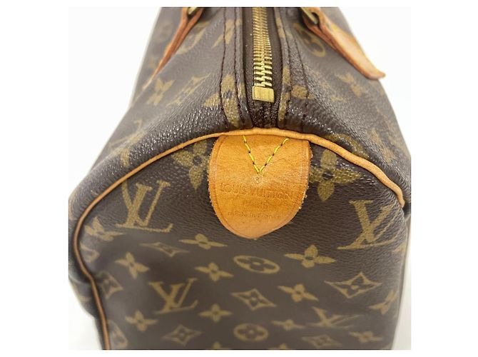 Borsa Louis Vuitton Speedy 30 Marrone Monogramma - vista 4