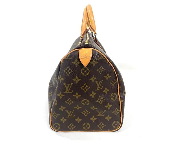 Borsa Louis Vuitton Speedy 35 Marrone Monogramma - vista 2