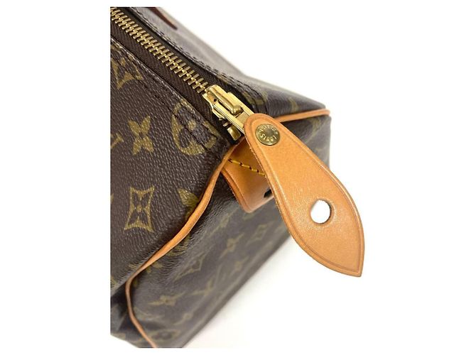 Borsa Louis Vuitton Speedy 35 Marrone Monogramma - vista 6
