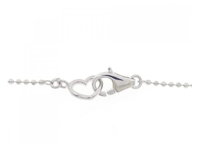 Autre Marque Collana con Croce in Diamanti Au750 Ponte Vecchio Argento - vista 5