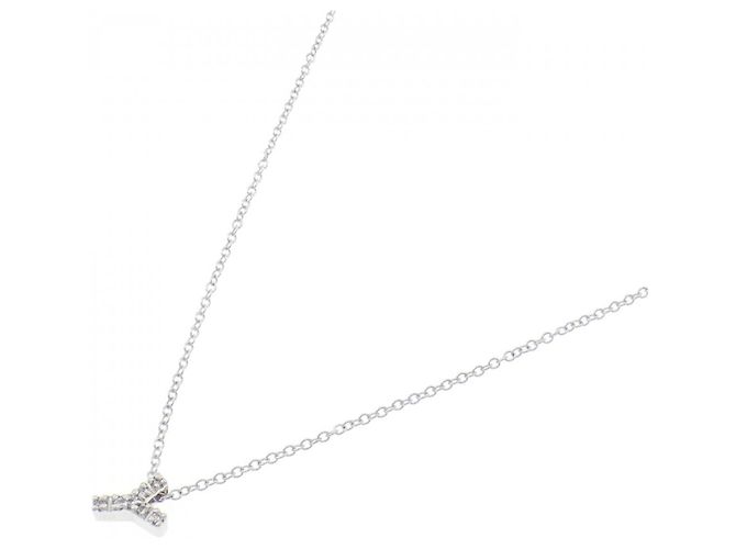 Autre Marque Au750 Diamant Initialen Y-Kette Silber - Ansicht 2