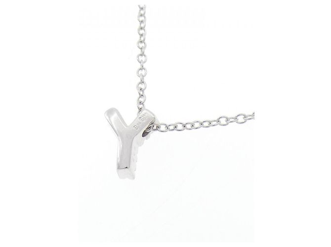 Autre Marque Au750 Diamant Initialen Y-Kette Silber - Ansicht 4