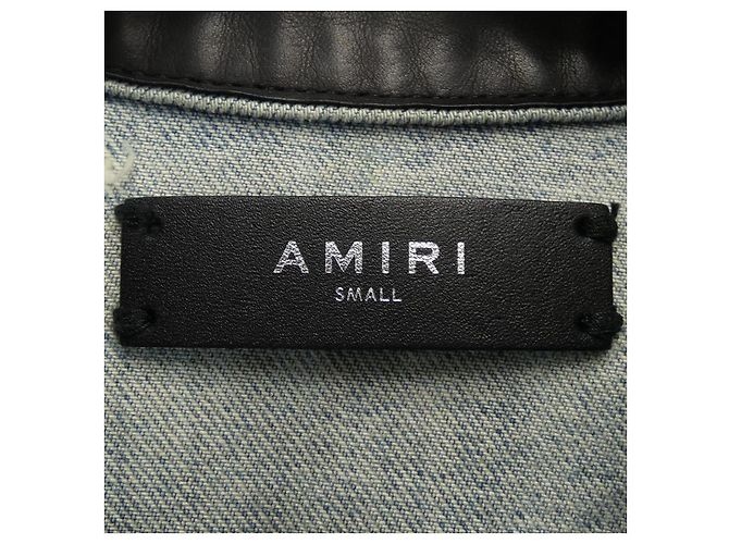 Chaqueta vaquera Amiri Negro Azul - vista 4
