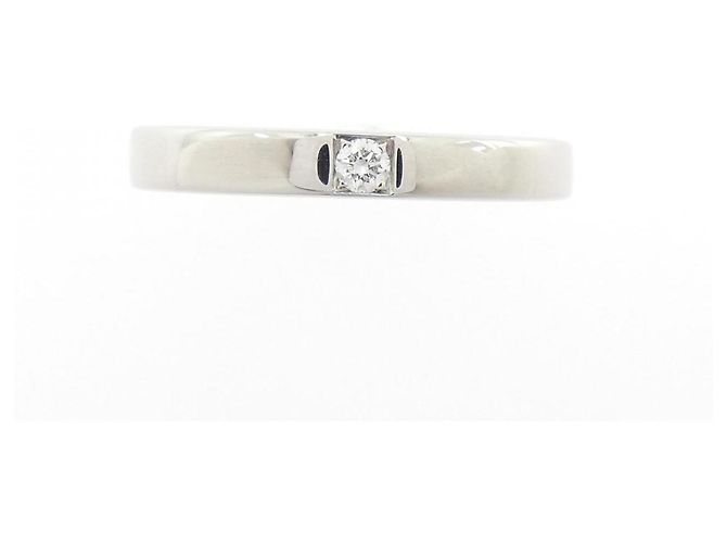Bulgari Bvlgari Marie Me Pt950 Diamantring Größe 7.5 Silber - Ansicht 2