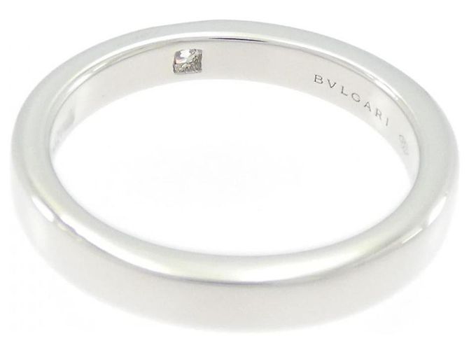 Bulgari Bvlgari Marie Me Pt950 Diamantring Größe 7.5 Silber - Ansicht 3