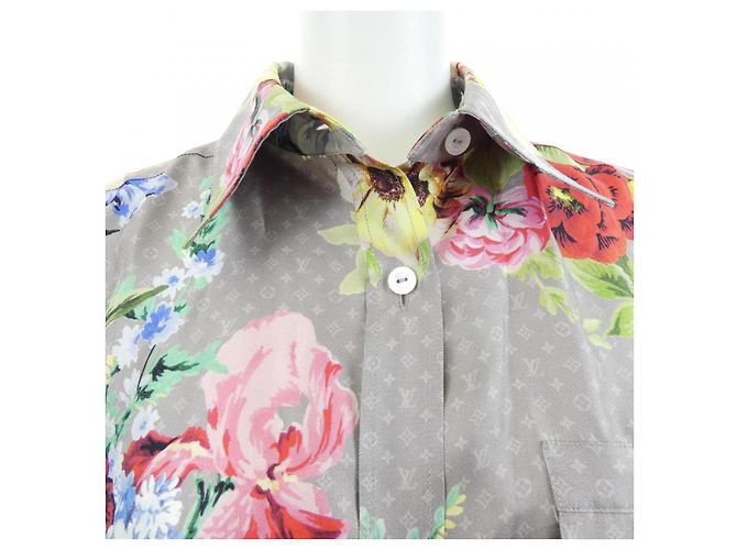 Camicia in seta Louis Vuitton Marrone - vista 5