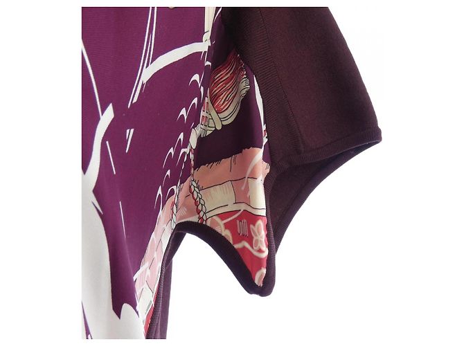 Hermès Twillaine Kleid Hermes 34 Rot - Ansicht 7