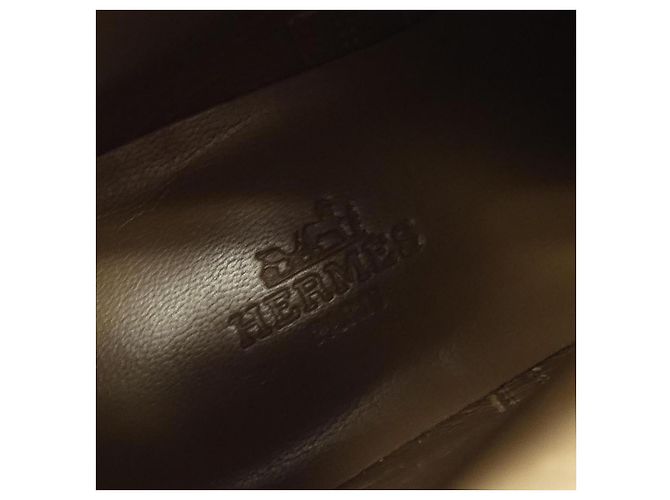 Hermès Botas de couro de bezerro Hermes Neo Kelly com fivela Preto - vista 6