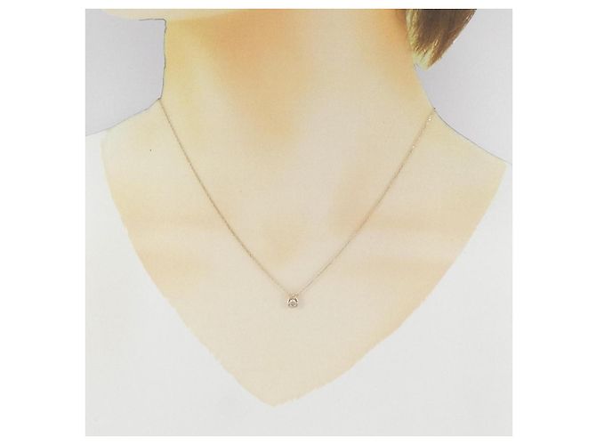 Autre Marque Collana con Diamanti Au750 Rosa - vista 6