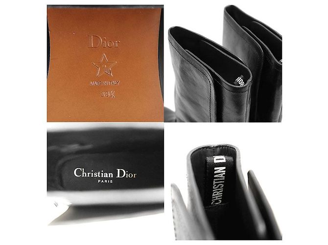 Lederstiefel Christian Dior Schwarz - Ansicht 10