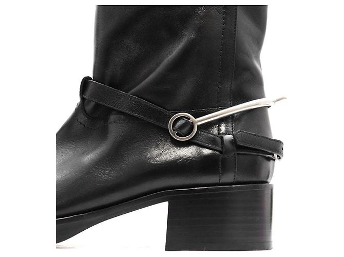 Lederstiefel Christian Dior Schwarz - Ansicht 14