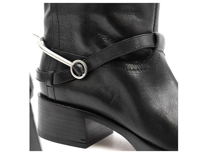 Lederstiefel Christian Dior Schwarz - Ansicht 18