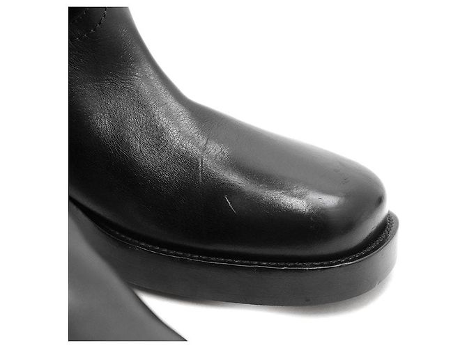 Lederstiefel Christian Dior Schwarz - Ansicht 3