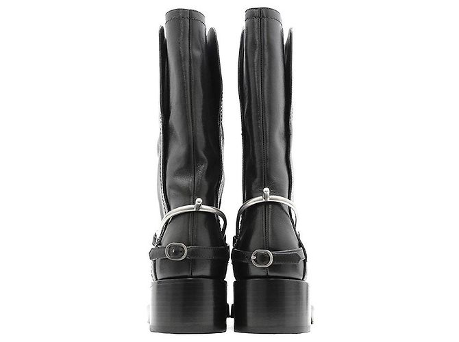 Lederstiefel Christian Dior Schwarz - Ansicht 6