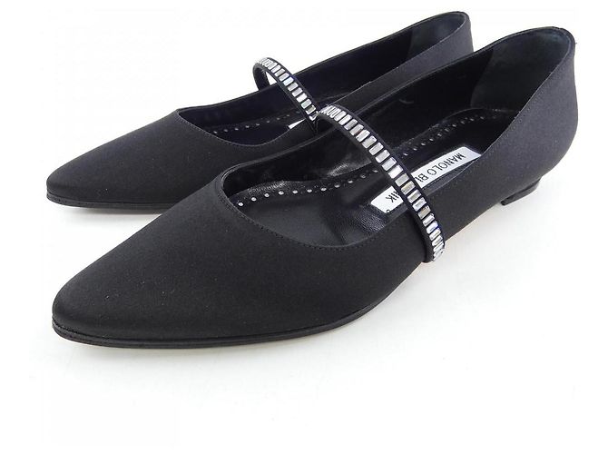 Scarpe basse Manolo Blahnik Nero - vista 3
