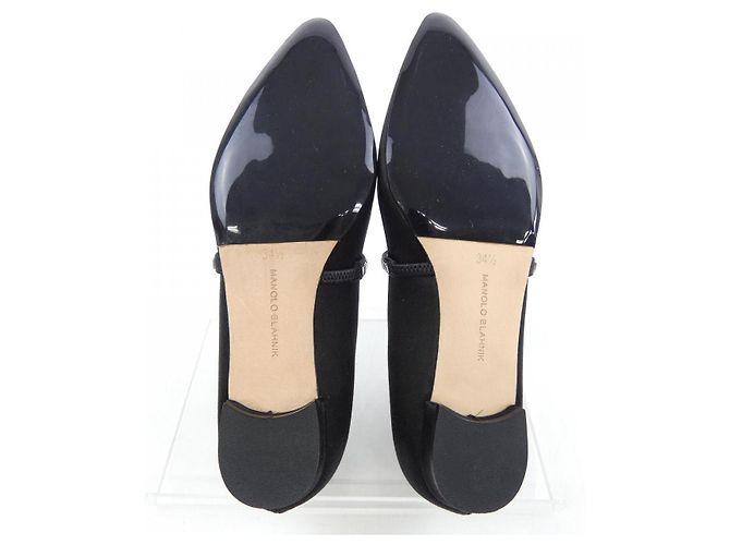 Scarpe basse Manolo Blahnik Nero - vista 4