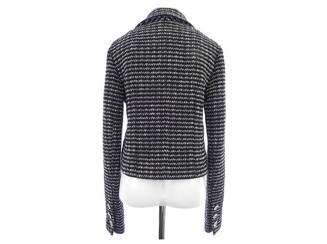 Chaqueta Chanel Negro Blanco - vista 2