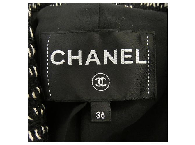 Chaqueta Chanel Negro Blanco - vista 5