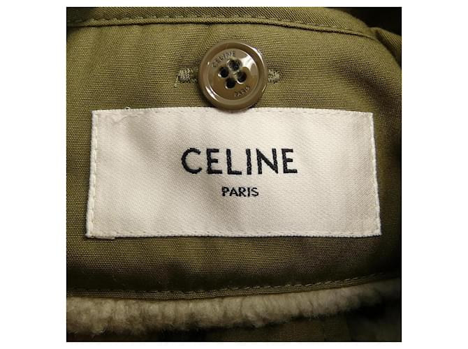 Céline Abrigo de lana CELINE Verde Caqui - vista 4
