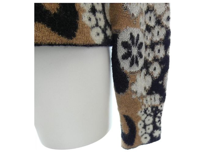 Chanel Strickoberteil aus Kaschmirmischung Braun Schwarz - Ansicht 7