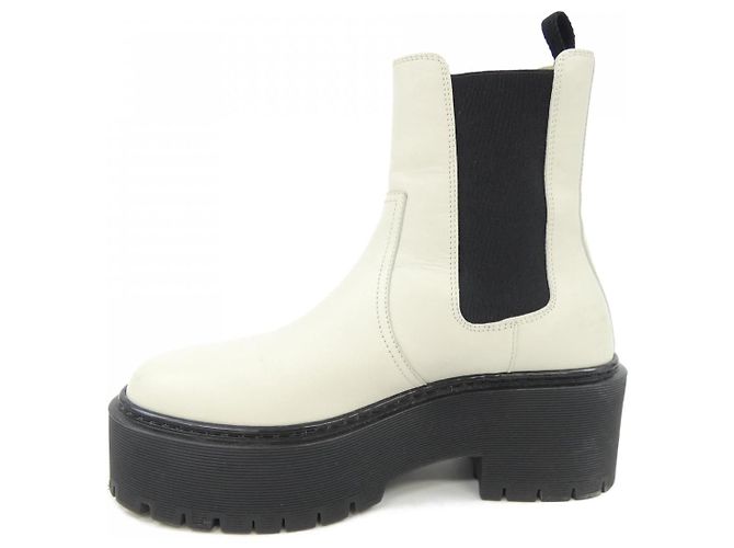 Hermès Hermes HARROW H Cadena Kalbsleder Stiefel 35 Beige - Ansicht 2