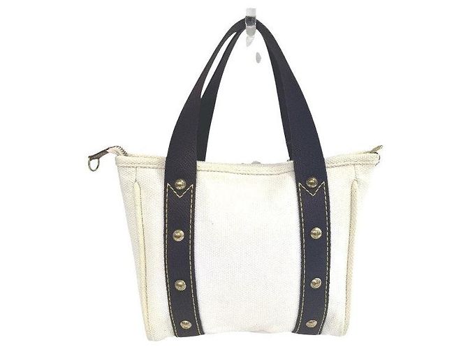 Borsa Louis Vuitton Antigua Canvas Bianco Crudo - vista 2