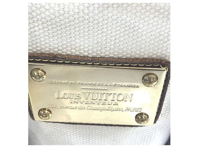 Borsa Louis Vuitton Antigua Canvas Bianco Crudo - vista 5