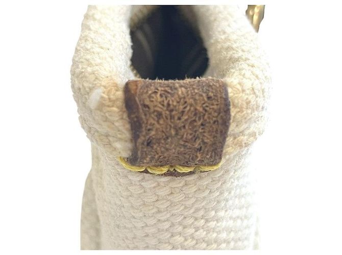 Borsa Louis Vuitton Antigua Canvas Bianco Crudo - vista 7