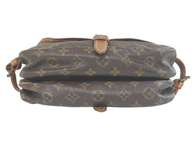 Borsa a tracolla Louis Vuitton Saumur30 Monogram Marrone - vista 3