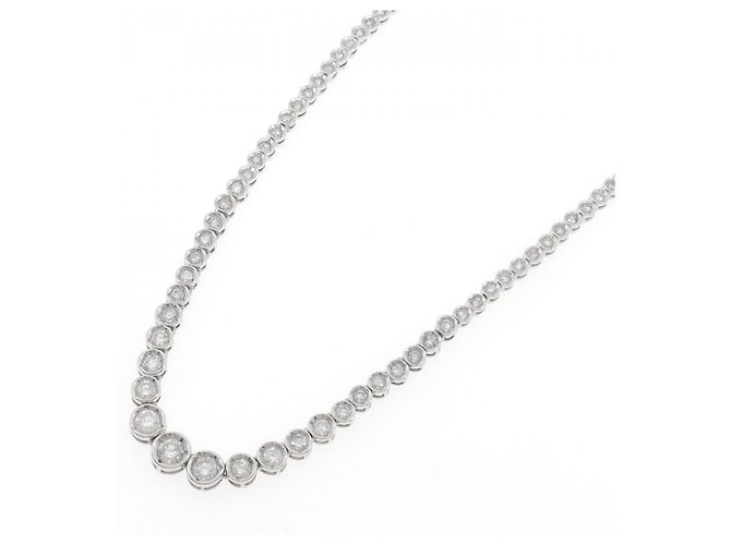 Autre Marque Collana in platino Pt900 e diamanti Argento - vista 2