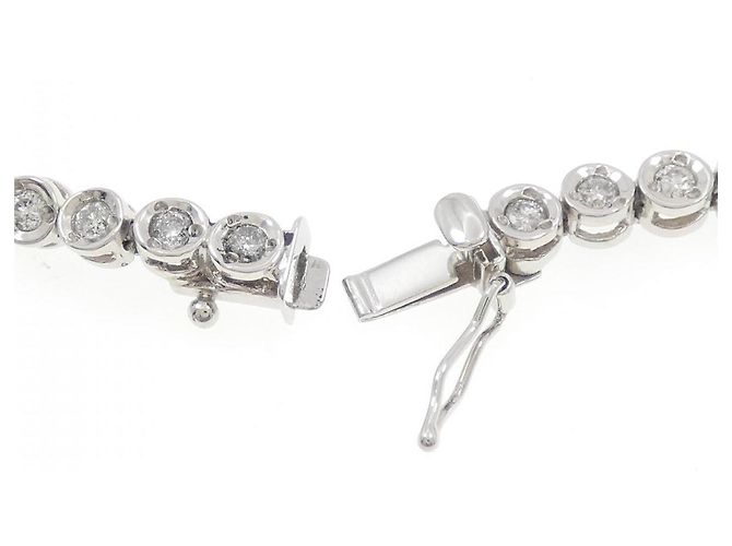 Autre Marque Collana in platino Pt900 e diamanti Argento - vista 5