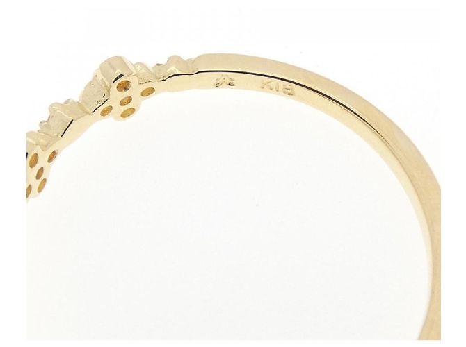 Autre Marque AHKAH Bloom Au750 Diamond Ring Golden - Ansicht 4
