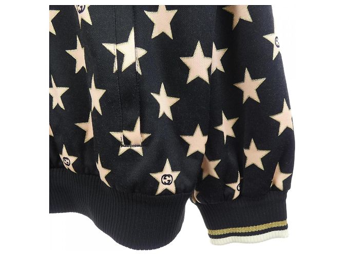 Sudadera Gucci 705297 XJEOP Negro Beige Dorado - vista 7