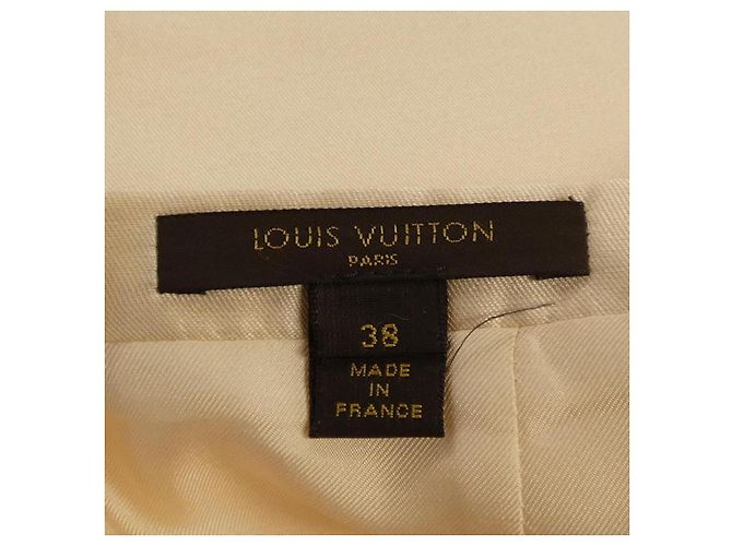 Falda de seda Louis Vuitton Negro Rosa Beige - vista 4