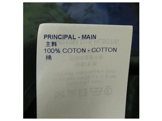 Giacca camicia Louis Vuitton Monogram Tie and Dye Nero Cachi Blu navy - vista 3