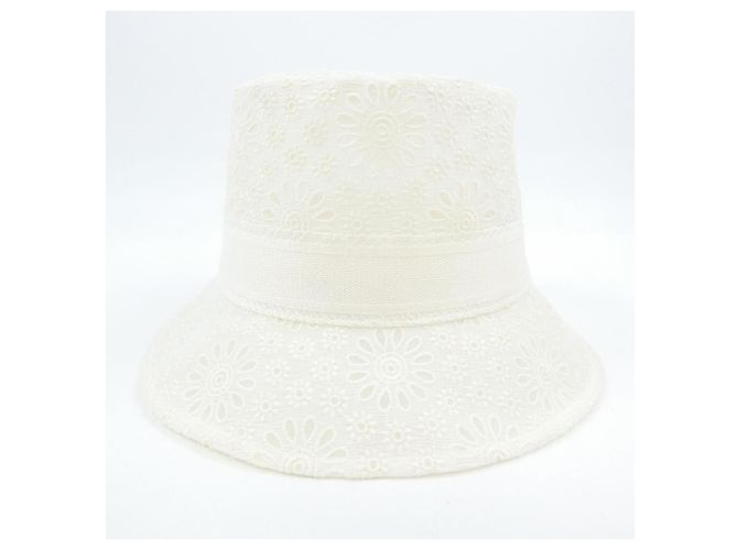Cappello Christian Dior D-BOBBY D-LACE Bianco - vista 4