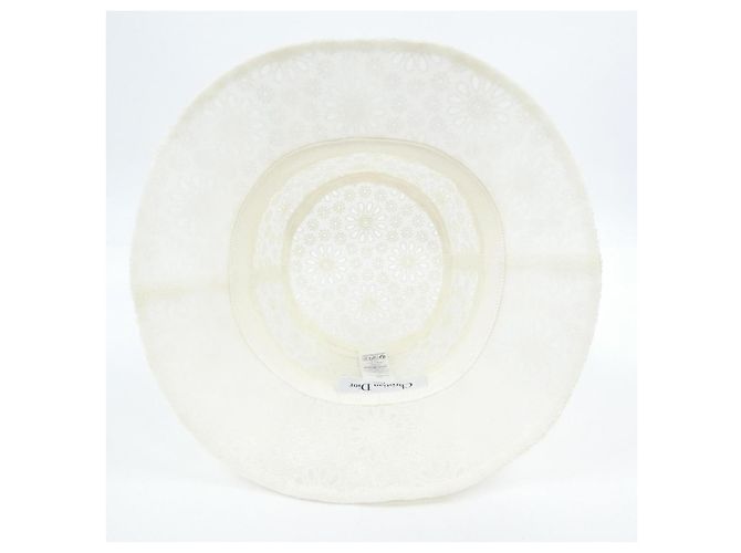 Cappello Christian Dior D-BOBBY D-LACE Bianco - vista 5