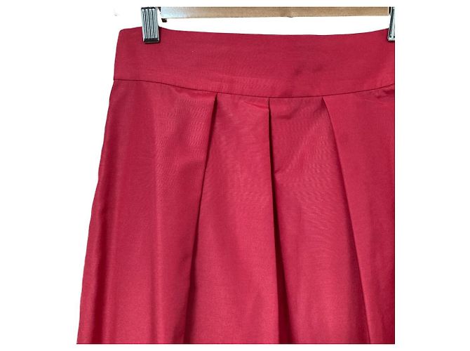 Autre Marque Falda larga de tafetán Tiara Roja - vista 3
