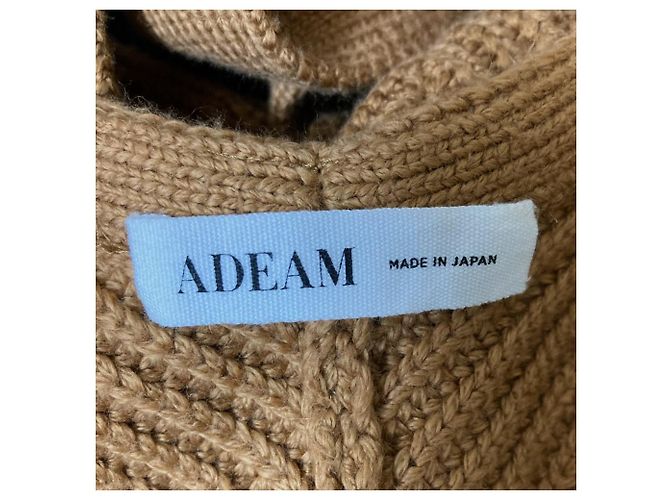 Autre Marque ADEAM Strickjacke mit Bändern Braun - Ansicht 3