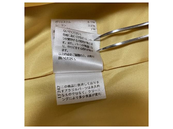Autre Marque Abrigo Chesty sin cuello Amarillo - vista 11