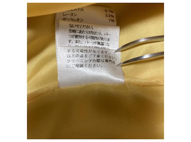 Autre Marque Abrigo Chesty sin cuello Amarillo - vista 12