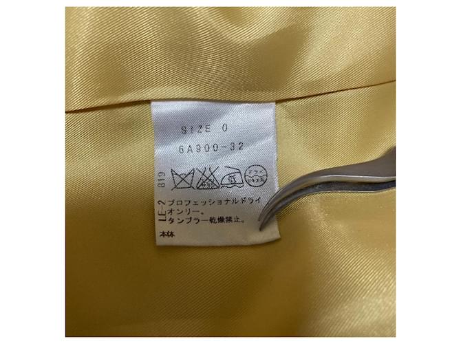 Autre Marque Abrigo Chesty sin cuello Amarillo - vista 9