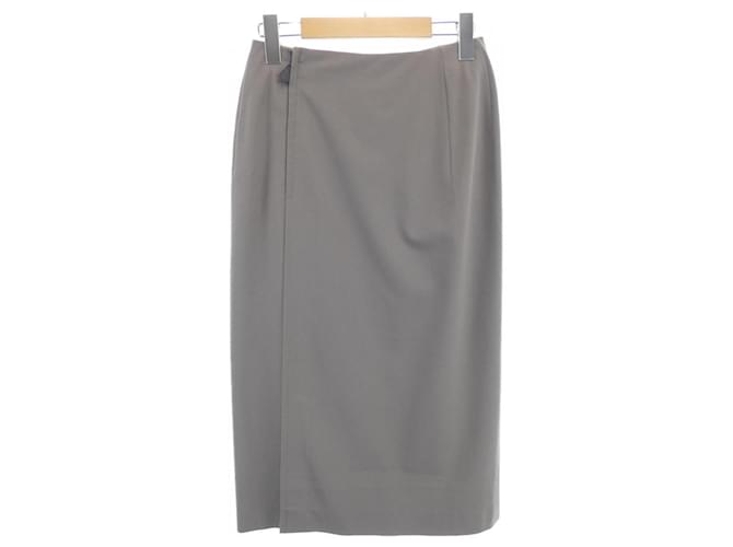 Falda de lana y elastano Hermès Beige - vista 2