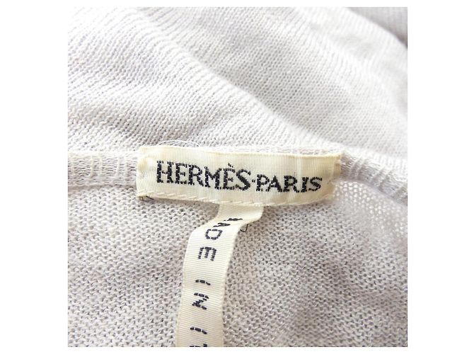 Hermès Conjunto Hermes Twillene de algodón, lino y viscosa XS Castaño Púrpura - vista 4