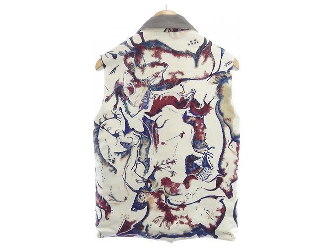 Hermès Hermes PREMIERES MAINS Chaleco de Seda y Algodón Twillene XS Castaño Beige - vista 2