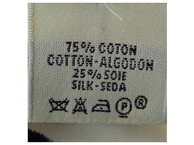 Hermès Hermes PREMIERES MAINS Chaleco de Seda y Algodón Twillene XS Castaño Beige - vista 3